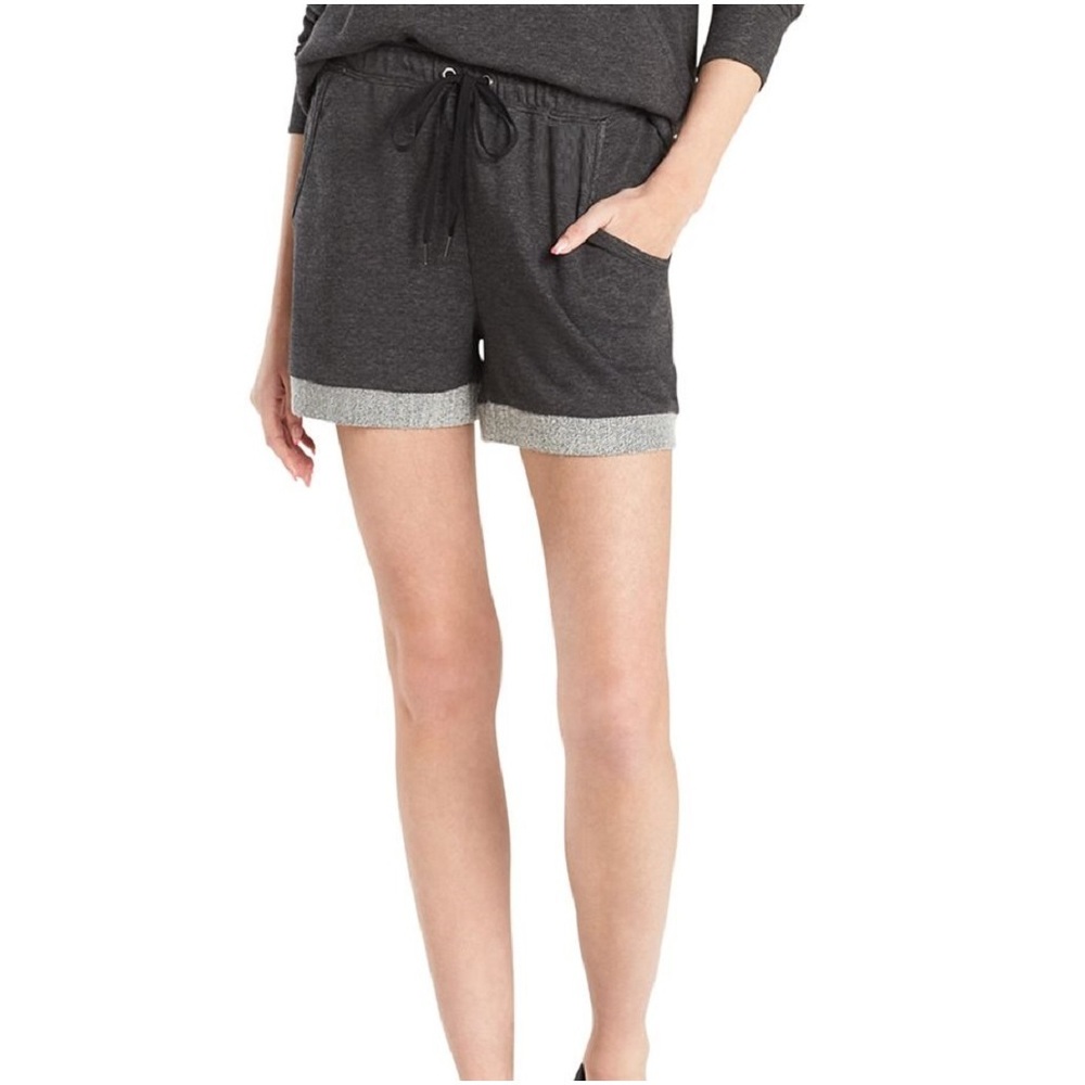 Josie Natori Womens Activewear Chi French Terry Shorts Size Small